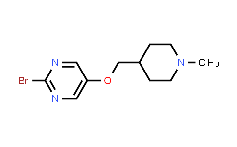 CAS No. 1419101-22-6, 2-Bromo-5-(1-methyl-piperidin-4-ylmethoxy)pyrimidine