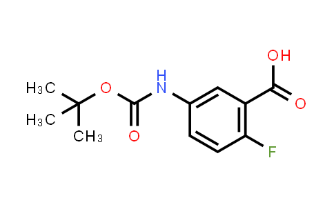CAS No. 141940-32-1, 5-[(tert-Butoxycarbonyl)amino]-2-fluorobenzoic acid
