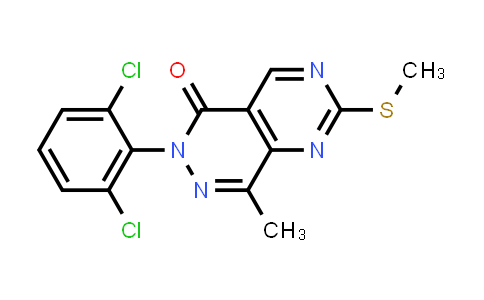 CAS No. 1419794-21-0, 6-(2,6-Dichlorophenyl)-8-methyl-2-(methylthio)pyrimido[4,5-d]pyridazin-5(6H)-one