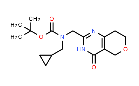 CAS No. 1419954-19-0, tert-Butyl N-(cyclopropylmethyl)-N-[(4-oxo-4,5,7,8-tetrahydro-3H-pyrano[4,3-d]pyrimidin-2-yl)methyl]carbamate
