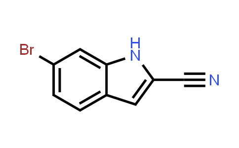 CAS No. 1420537-60-5, 6-Bromo-1H-indole-2-carbonitrile