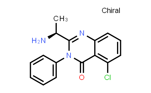 CAS No. 1420627-35-5, (S)-2-(1-Aminoethyl)-5-chloro-3-phenylquinazolin-4(3H)-one