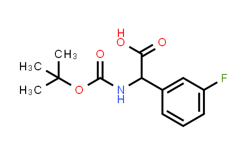 CAS No. 142121-94-6, 2-((tert-Butoxycarbonyl)amino)-2-(3-fluorophenyl)acetic acid