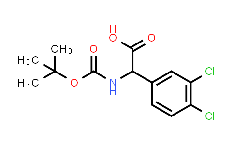 CAS No. 142121-95-7, 2-((tert-Butoxycarbonyl)amino)-2-(3,4-dichlorophenyl)acetic acid