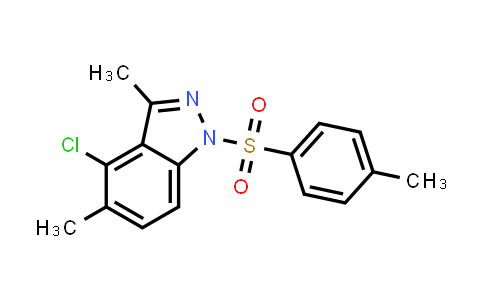 CAS No. 1421252-92-7, 4-Chloro-3,5-dimethyl-1-tosyl-1H-indazole