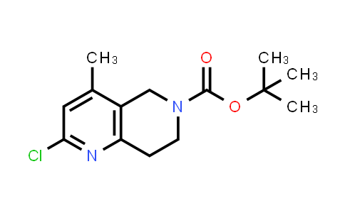 CAS No. 1421254-01-4, tert-Butyl 2-chloro-4-methyl-7,8-dihydro-1,6-naphthyridine-6(5H)-carboxylate