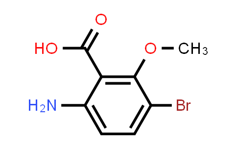 CAS No. 1421311-95-6, 6-Amino-3-bromo-2-methoxybenzoic acid