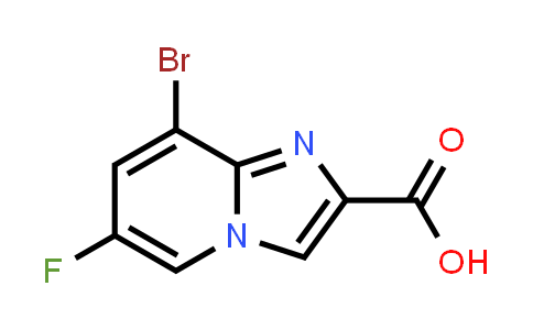 CAS No. 1421312-07-3, 8-Bromo-6-fluoroimidazo[1,2-a]pyridine-2-carboxylic acid