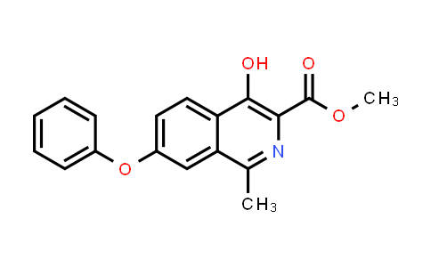 CAS No. 1421312-34-6, Methyl 4-hydroxy-1-methyl-7-phenoxyisoquinoline-3-carboxylate