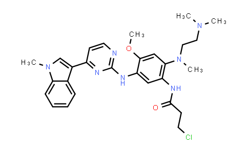 CAS No. 1421373-36-5, Propanamide, 3-chloro-N-[2-[[2-(dimethylamino)ethyl]methylamino]-4-methoxy-5-[[4-(1-methyl-1H-indol-3-yl)-2-pyrimidinyl]amino]phenyl]-