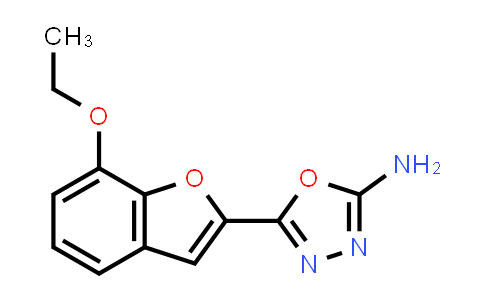 CAS No. 1421485-28-0, 5-(7-Ethoxybenzofuran-2-yl)-1,3,4-oxadiazol-2-amine