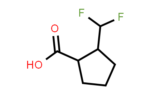 CAS No. 1421601-91-3, 2-(Difluoromethyl)cyclopentane-1-carboxylic acid