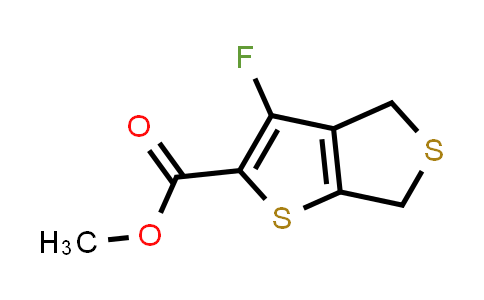 CAS No. 1422007-52-0, methyl 3-fluoro-4,6-dihydrothieno[3,4-b]thiophene-2-carboxylate