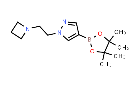 CAS No. 1422126-12-2, 1-(2-(Azetidin-1-yl)ethyl)-4-(4,4,5,5-tetramethyl-1,3,2-dioxaborolan-2-yl)-1H-pyrazole