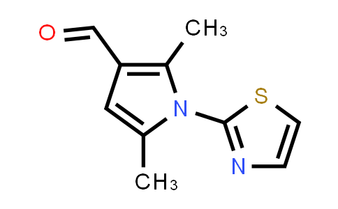 CAS No. 142230-96-4, 2,5-Dimethyl-1-(1,3-thiazol-2-yl)-1h-pyrrole-3-carbaldehyde