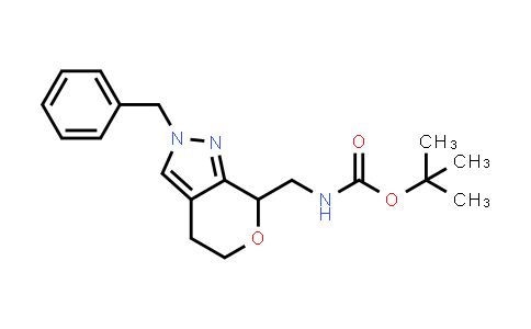 CAS No. 1422344-07-7, tert-Butyl ((2-benzyl-2,4,5,7-tetrahydropyrano[3,4-c]pyrazol-7-yl)methyl)carbamate