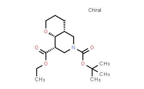 CAS No. 1422344-50-0, 6-(tert-Butyl) 8-ethyl (4aR,8S,8aR)-hexahydro-2H-pyrano[3,2-c]pyridine-6,8(5H)-dicarboxylate