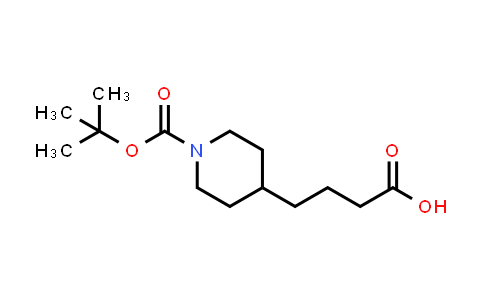 CAS No. 142247-38-9, 4-(1-Boc-piperidin-4-yl)butanoic acid