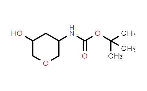 CAS No. 1422772-83-5, tert-Butyl (5-hydroxytetrahydro-2H-pyran-3-yl)carbamate