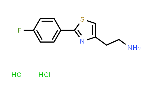 CAS No. 1423029-27-9, 2-[2-(4-Fluorophenyl)-1,3-thiazol-4-yl]ethan-1-amine dihydrochloride