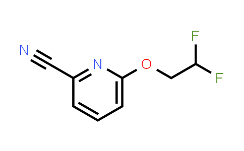 CAS No. 1423029-59-7, 6-(2,2-Difluoroethoxy)pyridine-2-carbonitrile
