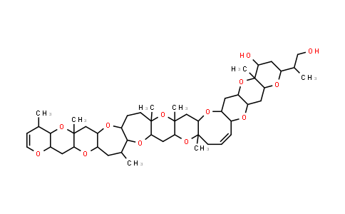CAS No. 142353-09-1, Brevetoxin B, 42-deoxo-41,43-dihydro-42-hydroxy-