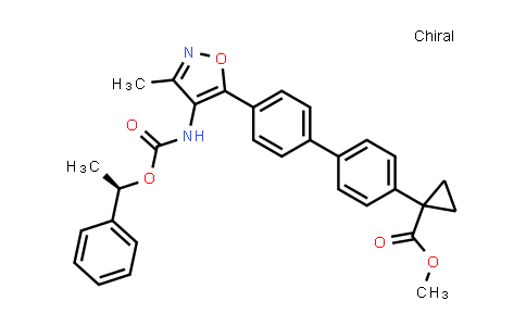 CAS No. 1423690-49-6, Cyclopropanecarboxylic acid, 1-[4'-[3-methyl-4-[[[(1R)-1-phenylethoxy]carbonyl]amino]-5-isoxazolyl][1,1'-biphenyl]-4-yl]-, methyl ester