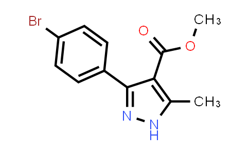 CAS No. 1423700-49-5, Methyl 3-(4-bromophenyl)-5-methyl-1H-pyrazole-4-carboxylate