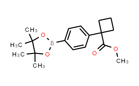 CAS No. 1423704-86-2, Methyl 1-(4-(4,4,5,5-tetramethyl-1,3,2-dioxaborolan-2-yl)phenyl)cyclobutane-1-carboxylate