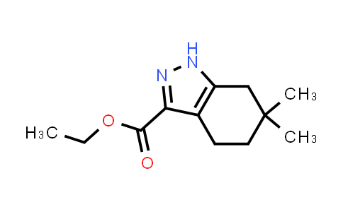 CAS No. 1423716-54-4, 6,6-Dimethyl-4,5,6,7-tetrahydro-1H-indazole-3-carboxylic acid ethyl ester