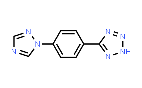 CAS No. 1423810-54-1, 5-(4-(1H-1,2,4-Triazol-1-yl)phenyl)-2H-tetrazole
