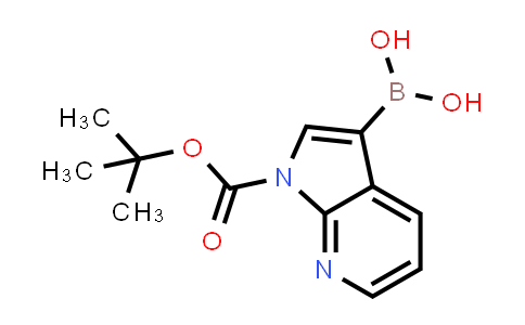 CAS No. 1425334-89-9, {1-[(tert-Butoxy)carbonyl]-1H-pyrrolo[2,3-b]pyridin-3-yl}boronic acid