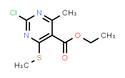 CAS No. 1425387-12-7, Ethyl 2-chloro-4-methyl-6-(methylthio)pyrimidine-5-carboxylate