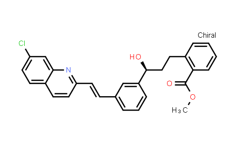 CAS No. 142569-69-5, Methyl [E]-2-[3-(S)-[3-[2-(7-Chloro-2-quinolinyl)ethenyl]phenyl]-3-hydroxypropyl]benzoate