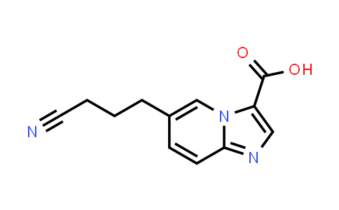 CAS No. 1426135-77-4, 6-(3-Cyanopropyl)imidazo[1,2-a]pyridine-3-carboxylic acid