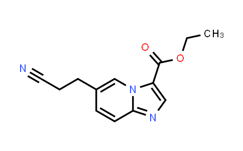 CAS No. 1426136-18-6, Ethyl 6-(2-cyanoethyl)imidazo[1,2-a]pyridine-3-carboxylate