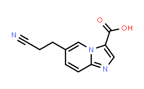 CAS No. 1426136-19-7, 6-(2-Cyanoethyl)imidazo[1,2-a]pyridine-3-carboxylic acid
