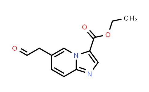 CAS No. 1426136-39-1, Ethyl 6-(2-oxoethyl)imidazo[1,2-a]pyridine-3-carboxylate