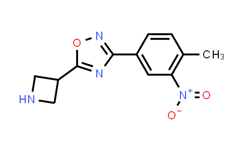 CAS No. 1426208-30-1, 5-(Azetidin-3-yl)-3-(4-methyl-3-nitrophenyl)-1,2,4-oxadiazole