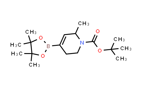 CAS No. 1426231-87-9, 1(2H)-Pyridinecarboxylic acid, 5,6-dihydro-2-methyl-4-(4,4,5,5-tetramethyl-1,3,2-dioxaborolan-2-yl)-, 1,1-dimethylethyl ester