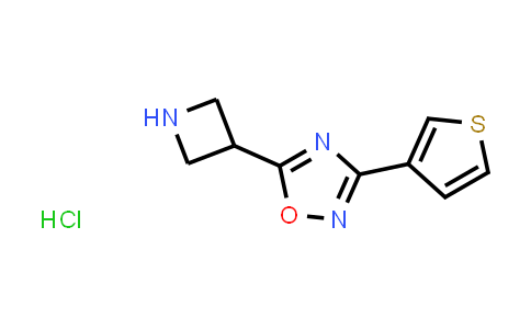 CAS No. 1426290-23-4, 5-Azetidin-3-yl-3-(3-thienyl)-1,2,4-oxadiazole hydrochloride