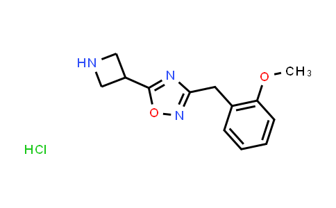CAS No. 1426291-49-7, 5-Azetidin-3-yl-3-(2-methoxybenzyl)-1,2,4-oxadiazole hydrochloride