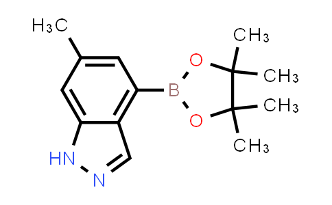 CAS No. 1426579-39-6, 6-Methyl-4-(4,4,5,5-tetramethyl-1,3,2-dioxaborolan-2-yl)-1H-indazole