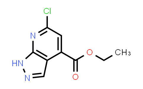 CAS No. 1426918-16-2, Ethyl 6-chloro-1H-pyrazolo[3,4-b]pyridine-4-carboxylate