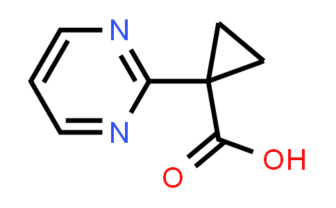 CAS No. 1427022-89-6, 1-(Pyrimidin-2-yl)cyclopropane-1-carboxylic acid