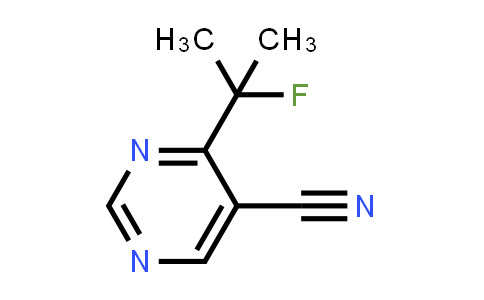 CAS No. 1427195-26-3, 4-(2-Fluoropropan-2-yl)pyrimidine-5-carbonitrile