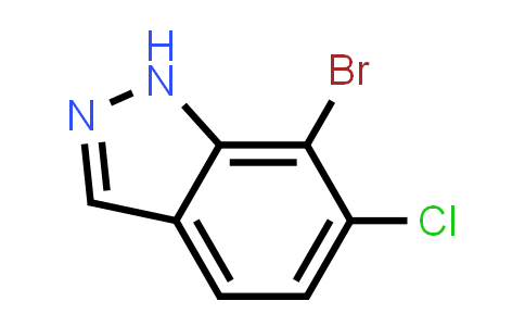 CAS No. 1427361-92-9, 7-Bromo-6-chloro-1H-indazole