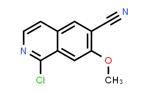 CAS No. 1427393-40-5, 1-Chloro-7-methoxyisoquinoline-6-carbonitrile