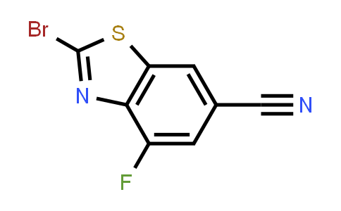 CAS No. 1427399-19-6, 2-Bromo-4-fluorobenzo[d]thiazole-6-carbonitrile
