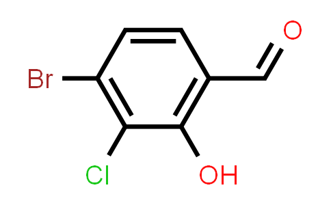 CAS No. 1427438-98-9, 4-Bromo-3-chloro-2-hydroxybenzaldehyde